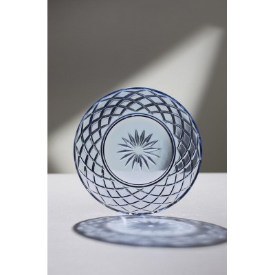 Talerze Sorrento 21 cm niebieskie, Lyngby Glass