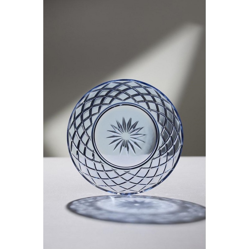 Talerze Sorrento 21 cm niebieskie, Lyngby Glass