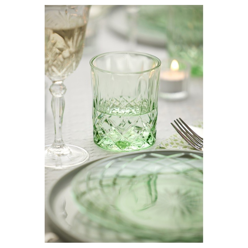 Talerze Sorrento 21 cm zielone, Lyngby Glass