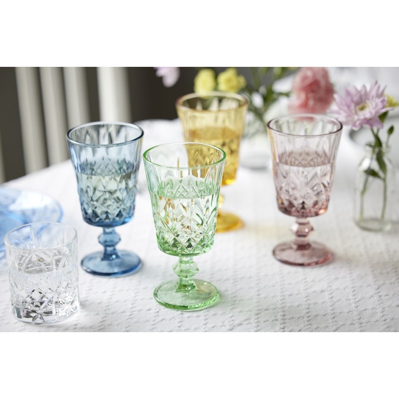 Kieliszki do wina Sorrento 290 ml, niebieskie, Lyngby Glass