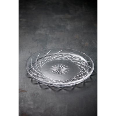 Talerz Sorrento 30 cm, transparentny, Lyngby Glass