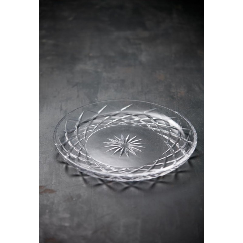Talerz Sorrento 30 cm, transparentny, Lyngby Glass