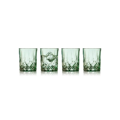 Szklanki do whisky Sorrento 4 szt., zielone, Lyngby Glass