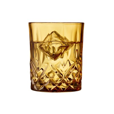 Szklanki do whisky Sorrento 4 szt., amber, Lyngby Glas