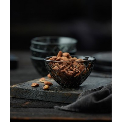 Miseczki  Sorrento 4 szt., szara, Lyngby Glass