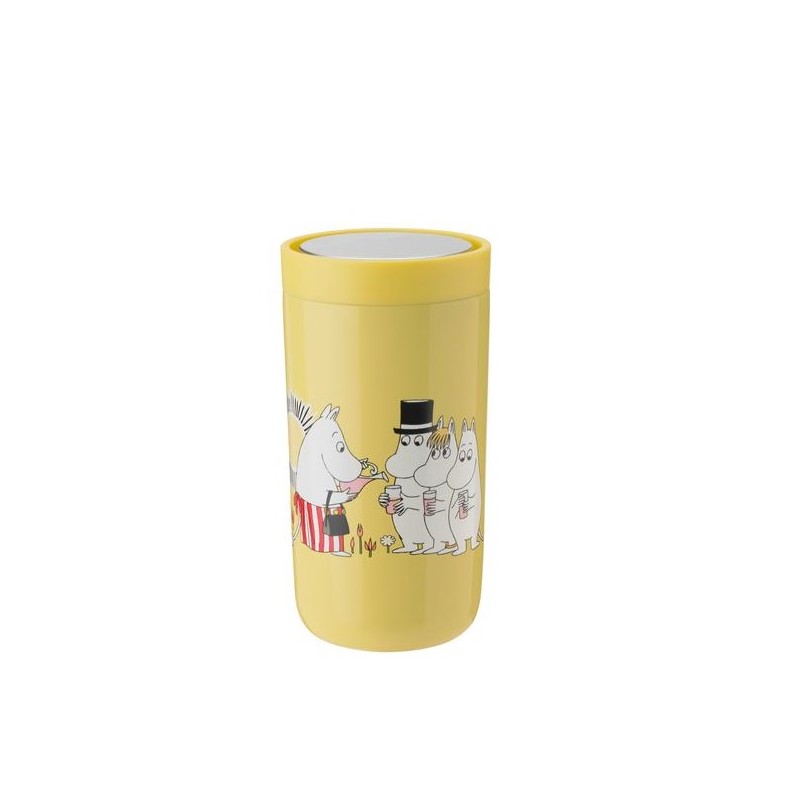 Kubek Lemonade Muminki termiczny To- Go, żółty 200 ml, Stelton