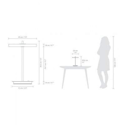 Bezprzewodowa lampa Asteria Move Monochrome, Clay, UMAGE