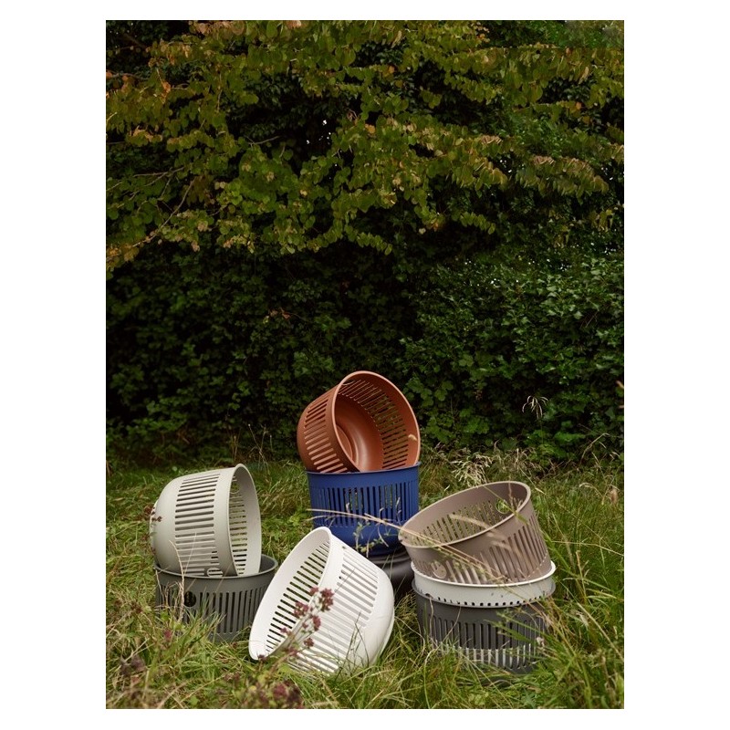 Niski kosz Ume na pranie, otwarty, szary, Zone Denmark