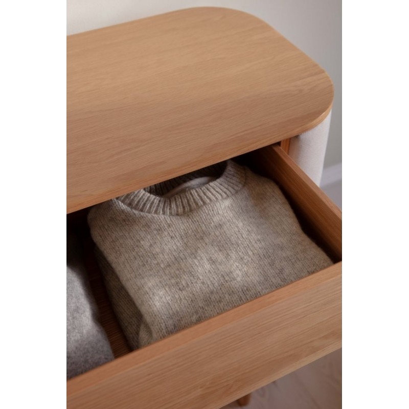 Komoda z szufladami Treasures Oak/Plecionka Wiedeńska, Umage