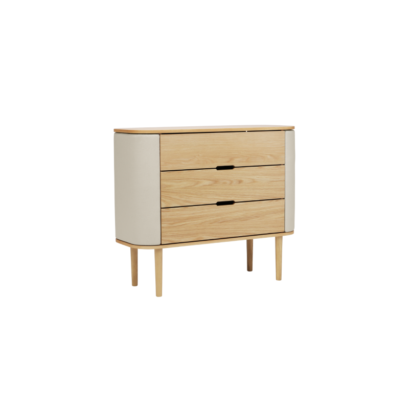 Komoda z szufladami Treasures Oak/White Sand, Umage