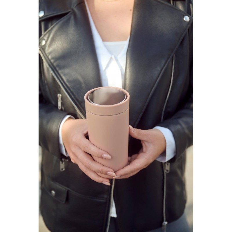 Kubek Termiczny To Go Click 0,4l, brudny róż, Stelton