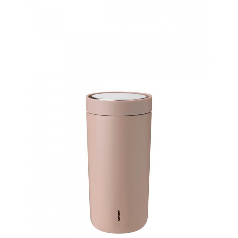 Kubek Termiczny To Go Click 0,4l, brudny róż, Stelton