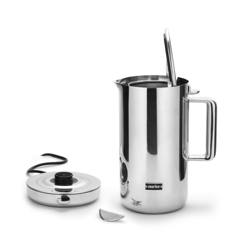 Stalowy czajnik 1.2 l elektryczny z regulacją temperatury, Aarke