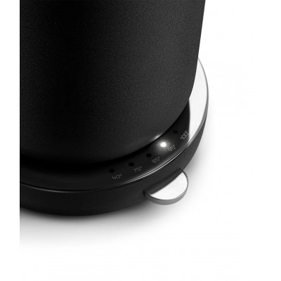 Stalowy czajnik 1.2 l elektryczny z regulacją temperatury, czarny, Aarke