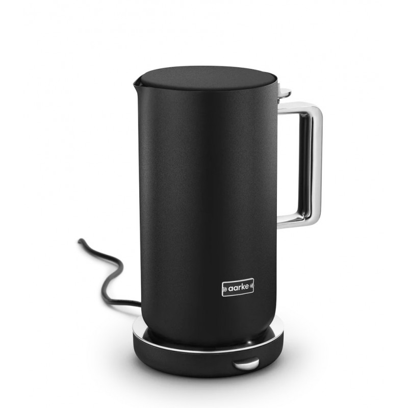 Stalowy czajnik 1.2 l elektryczny z regulacją temperatury, czarny, Aarke