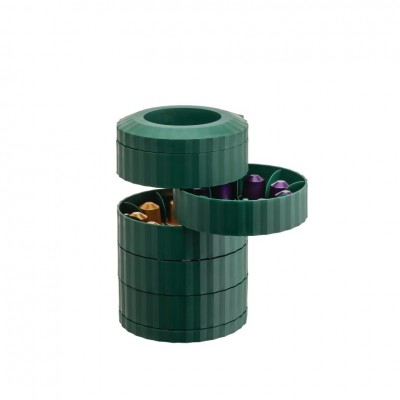 Plisse pojemnik na kapsułki do espresso, zielony, Alessi