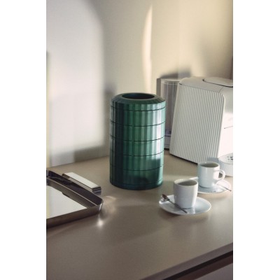 Plisse pojemnik na kapsułki do espresso, zielony, Alessi