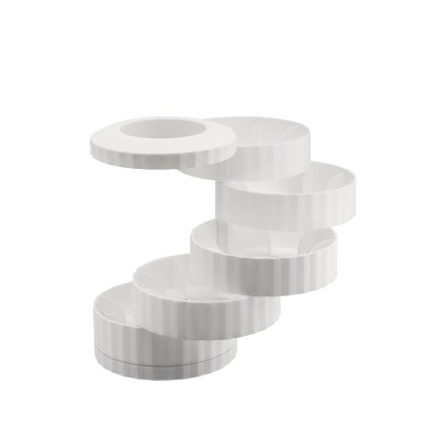 Plisse pojemnik na kapsułki do espresso, biały, Alessi