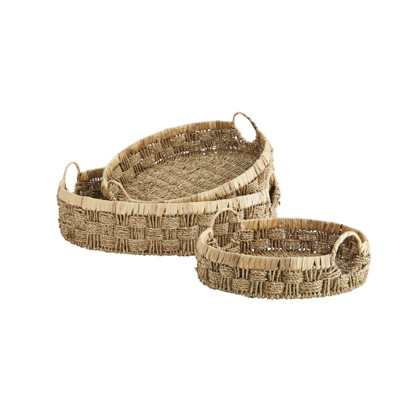 Round tace z trawy morskiej, naturalne, Madam Stoltz