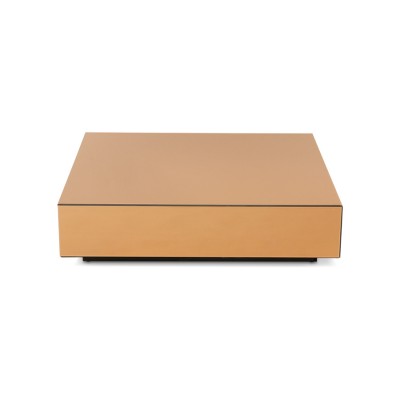 Stolik lustrzany Block 80x55 cm, brązowy, HKliving