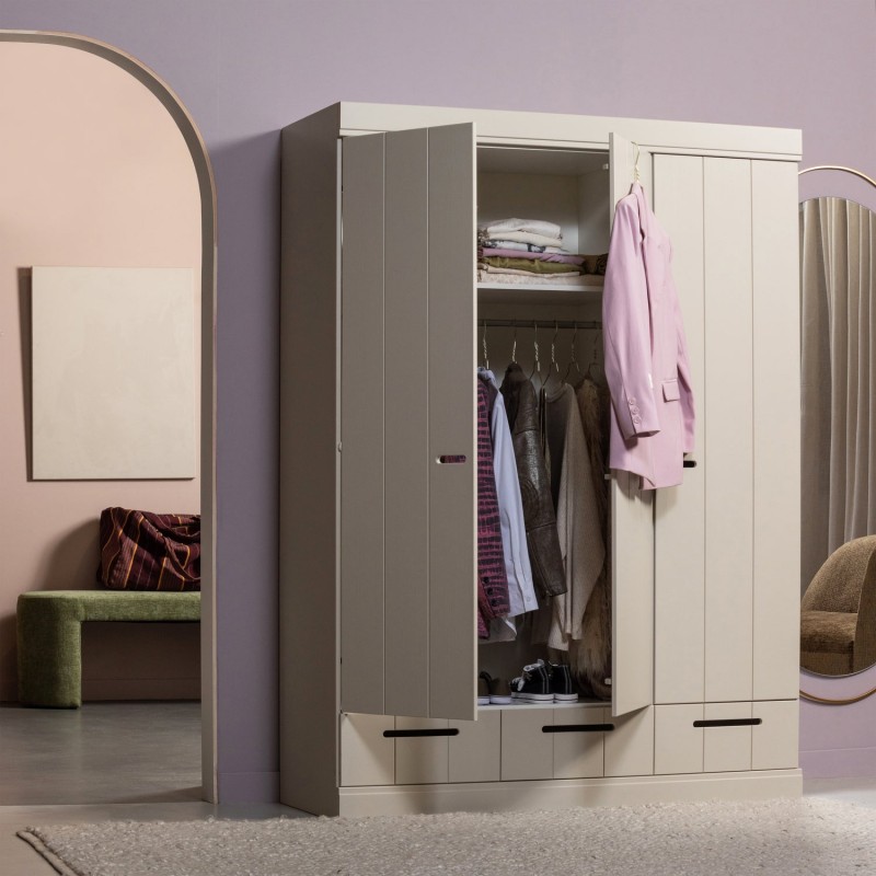 Szafa 3-drzwiowa Connect, dust, Woood