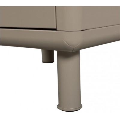 Stolik nocny Rune piaskowy, metalowy, Woood