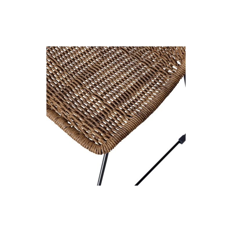 Komplet krzeseł Wings, rattan, naturalne, Woood