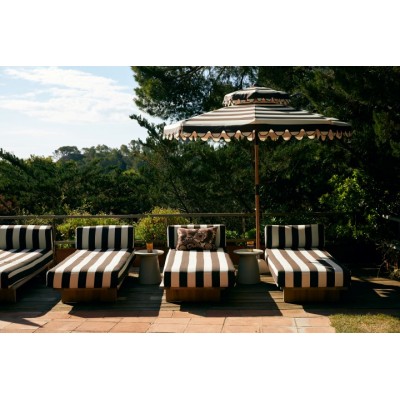 Stracciatella parasol ogrodowy w pasy, HKLiving