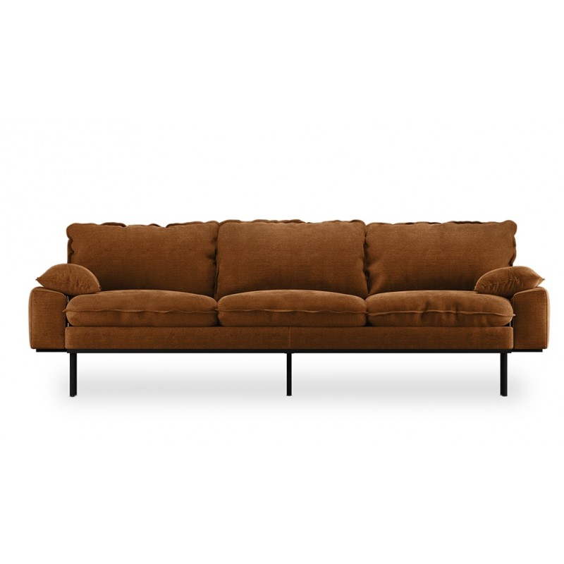 Sofa Retro 4 os. Royal Velvet, caramel, HKliving