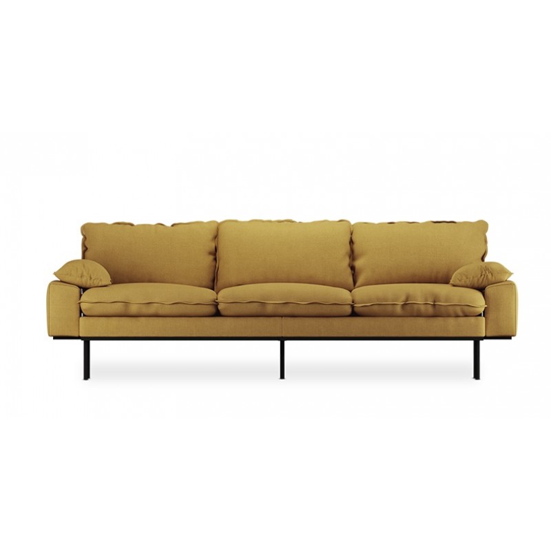 Sofa Retro 4 os. Len, burnt ochre, HKliving