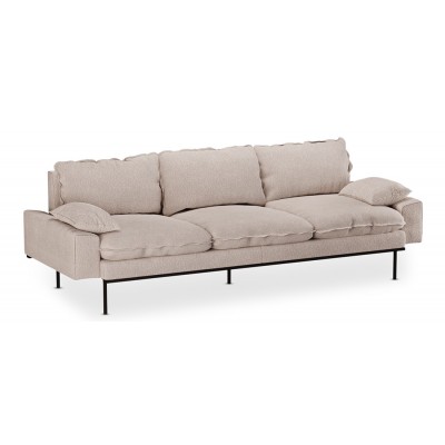 Sofa Retro 4 os. Boucle, taupe, HKliving