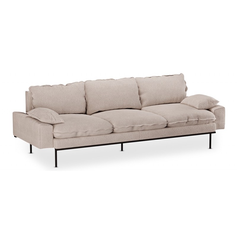Sofa Retro 4 os. Boucle, taupe, HKliving