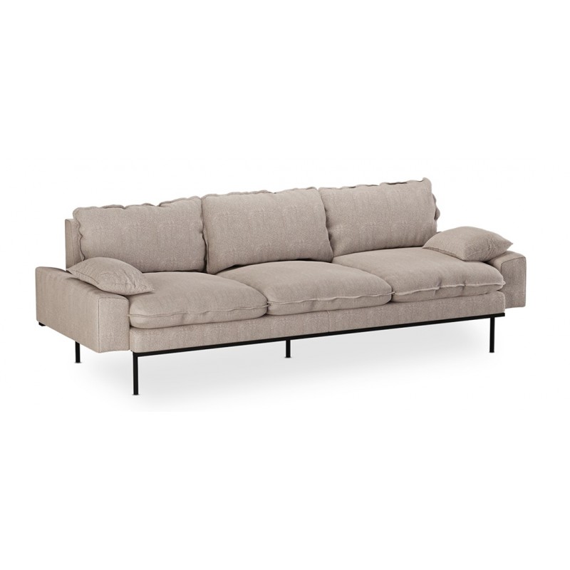 Sofa Retro 4 os. Sneak, beige, HKliving