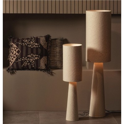 Loft lampa stołowa, boucle naturalna, Woood