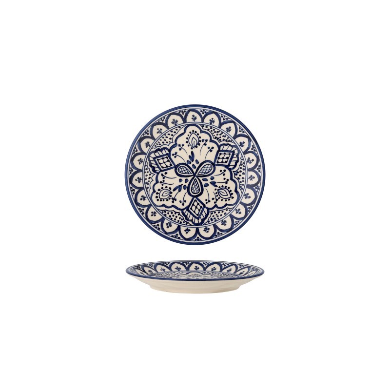 Talerz Karlie 19 cm z kamionki, niebieski, Bloomingville