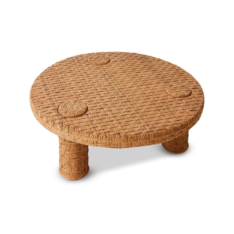 Woven stolik kawowy z rattanu, HKLiving