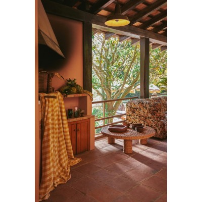 Woven stolik kawowy z rattanu, HKLiving