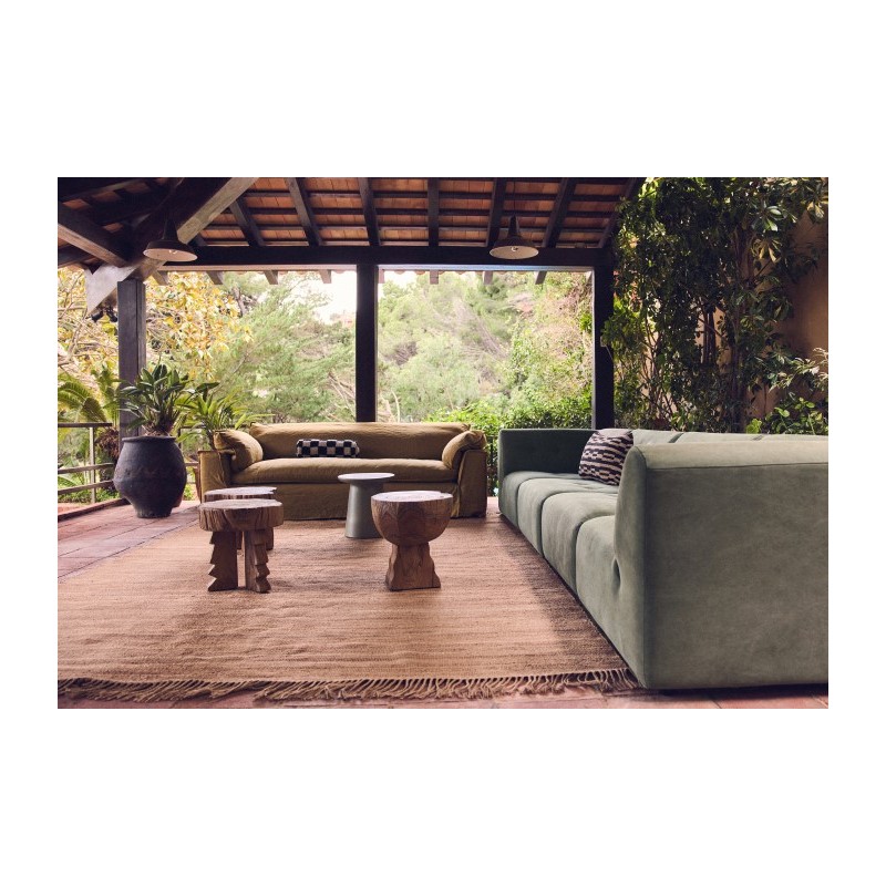 Stołek Arched, drewno tekowe, HKLiving