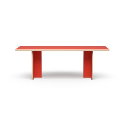 Pomarańczowy stół do jadalni 220 cm, HKLiving