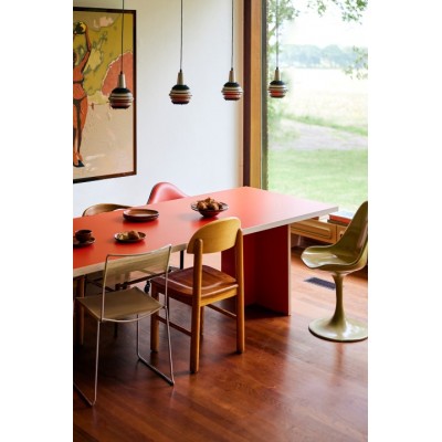 Pomarańczowy stół do jadalni 220 cm, HKLiving