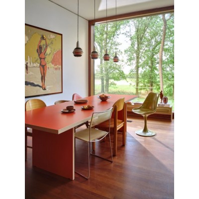 Pomarańczowy stół do jadalni 280 cm, HKLiving