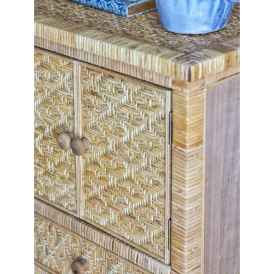 Komoda Lorri, rattanowa, Bloomingville