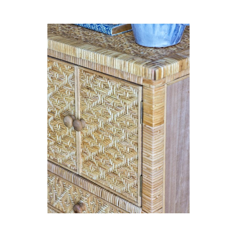 Komoda Lorri, rattanowa, Bloomingville