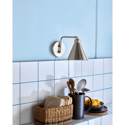 Kinkiet GAME 30 cm, szczotkowane srebro, House Doctor