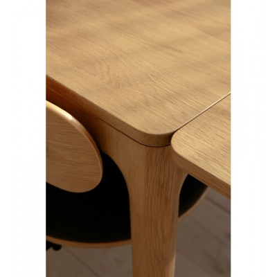 Stół rozkładany z szufladami Heart'n'Soul 120 cm, naturalny dąb, Umage