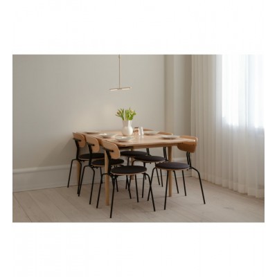 Stół rozkładany z szufladami Heart'n'Soul 120 cm, naturalny dąb, Umage