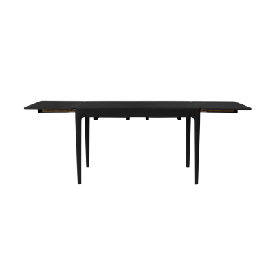 Stół rozkładany z szufladami Heart'n'Soul 120 cm, czarny dąb, Umage