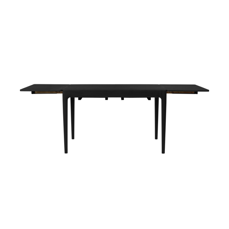 Stół rozkładany z szufladami Heart'n'Soul 120 cm, czarny dąb, Umage