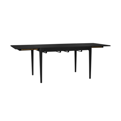 Stół rozkładany z szufladami Heart'n'Soul 120 cm, czarny dąb, Umage