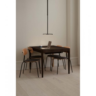 Stół rozkładany z szufladami Heart'n'Soul 120 cm, ciemny dąb, Umage